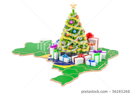 Christmas and New Year holidays in Brazil - Stock Illustration ...