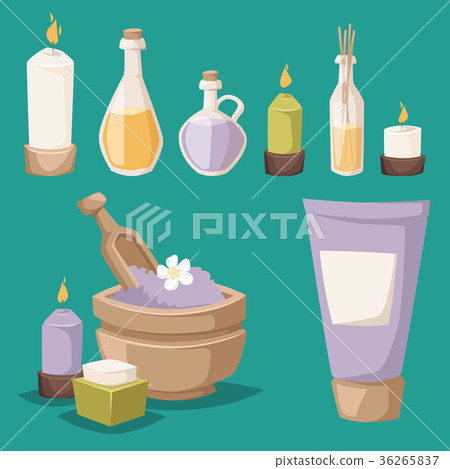 Spa vector icons treatment beauty procedures Spa vector icons treatment beauty procedures 36265837