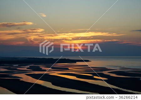 Evening scenery of Masutama coast 36266214