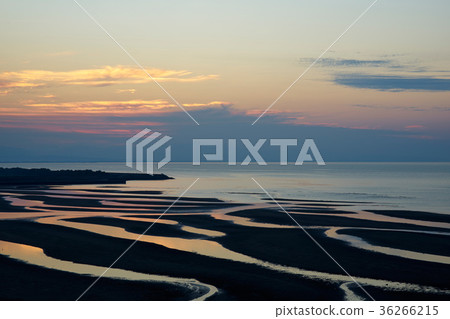 Evening scenery of Masutama coast 36266215