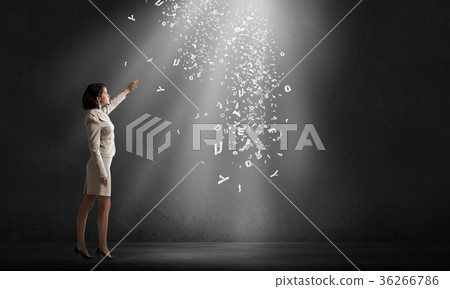 Woman in bright light 36266786