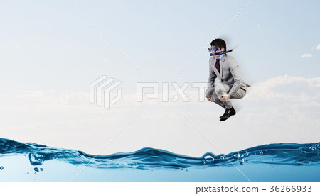 Diving businessman Diving businessman 36266933