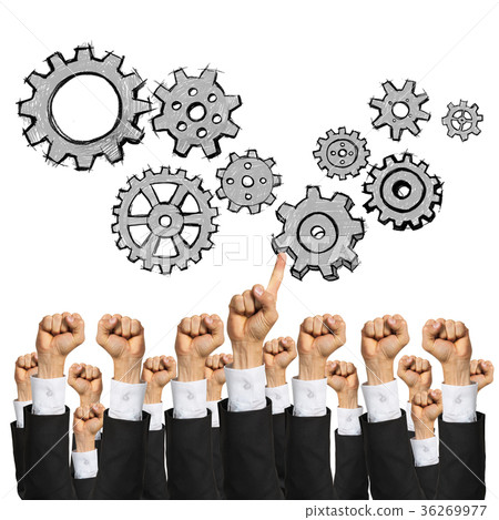 Business and teamwork concept 36269977