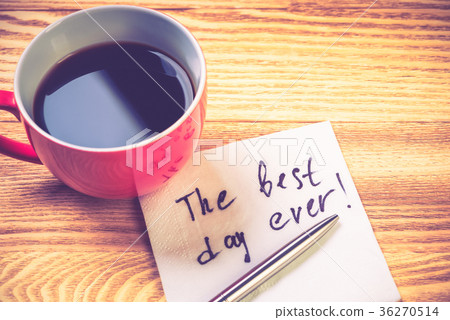 Romantic message written on napkin 36270514