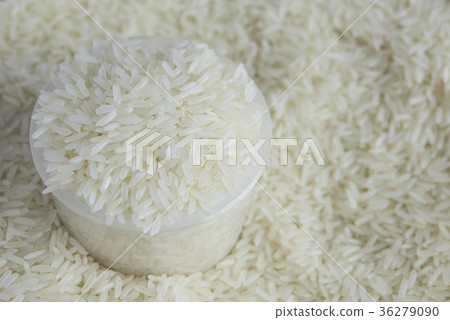 Jasmine rice in cup. Jasmine rice in cup. 36279090