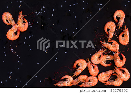 Perfect cooked prawns shrimps 36279392