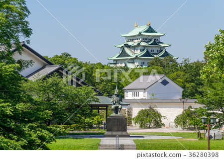Kato Kiyomasa，名古屋城堡和新鮮綠色 36280398