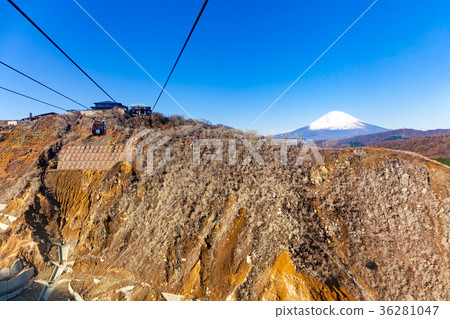 大涌谷,箱根索道,富士山 大涌谷,箱根索道,富士山 36281047
