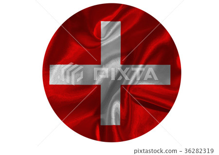 Switzerland national flag 3D illustration symbol 36282319