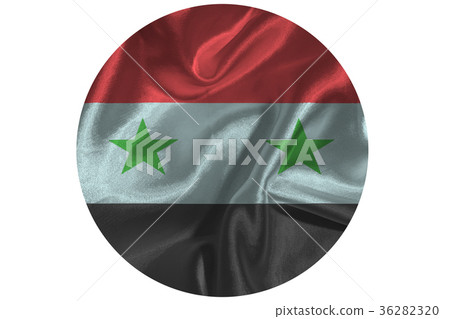 Syria national flag 3D illustration symbol 36282320