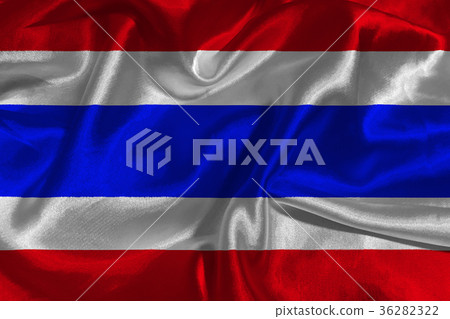 Thailand national flag 3D illustration symbol. Thailand national flag 3D illustration symbol. 36282322