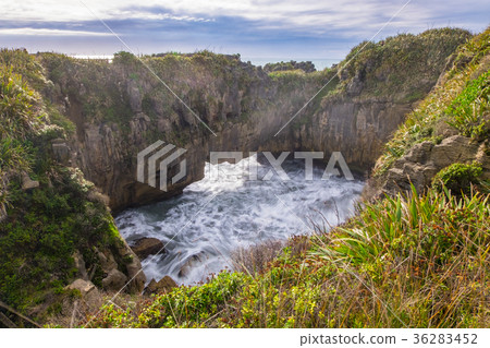 natural pond in the sea 36283452