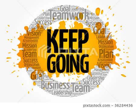 Keep Going word cloud collage Keep Going word cloud collage 36284436