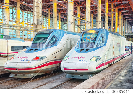 Modern hi-speed passenger train of Spanish  36285045