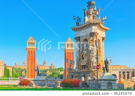 Panorama  Square of Spain (Placa De Espanya) 36285079