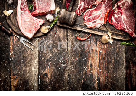Raw meat background.  36285160