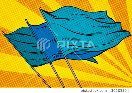 blue flag pop art background blue flag pop art background 36285394