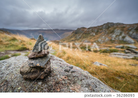 Zen balanced small pile of stacked stones Zen balanced small pile of stacked stones 36286093