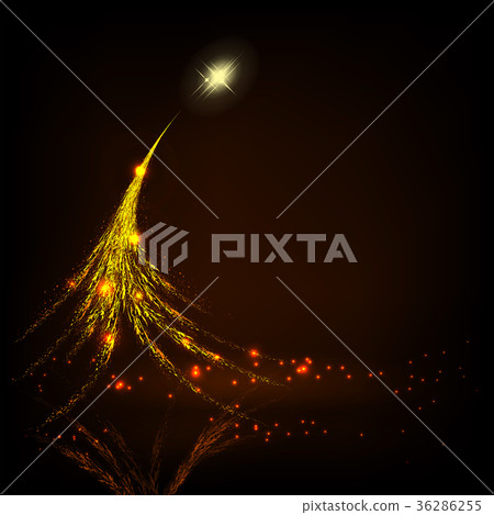 Christmas dark design with an abstract yellow 36286255