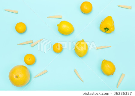 Summer citrus background, view above Summer citrus background, view above 36286357