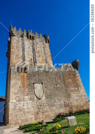 Old tower and castle in Chaves, Portugal 36286689