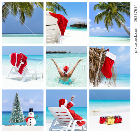 Christmas winter holidays concept, collage 36287654