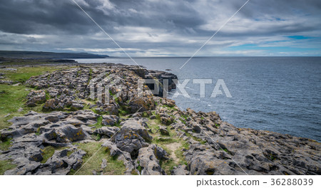 Panoramic view of the cliffs in Doolins Bay 36288039