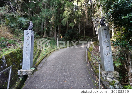  Shirokuni第八十八Reijo No. 45號Fudasho Kaiganyama Iwaya Temple石碑的接近方式 36288239