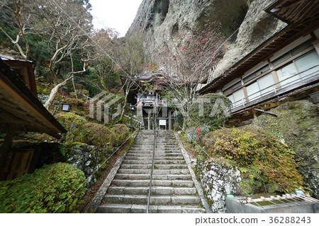 Shikoku Eighty-eighth Reijo No. 45 No. Fudasho Kaiganyama Iwaya Temple Stone steps Shikoku Eighty-eighth Reijo No. 45 No. Fudasho Kaiganyama Iwaya Temple Stone steps 36288243