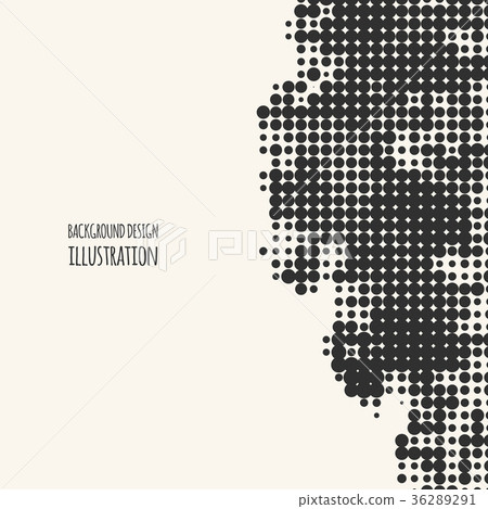 abstract grunge halftone dot texture 36289291