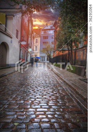 old houses on Riga street. Latvia old houses on Riga street. Latvia 36291064