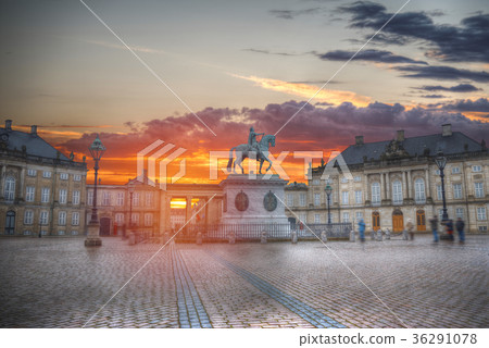 Royal Amalienborg Palace in Copenhagen Royal Amalienborg Palace in Copenhagen 36291078