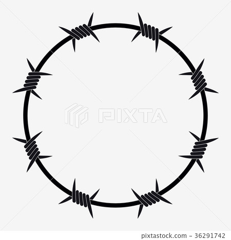 Barbed Wire of Circle Shape 36291742