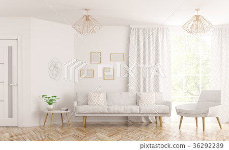 Living room interior 3d rendering 36292289