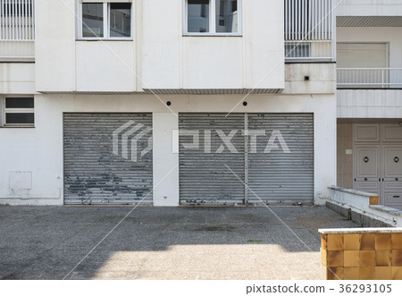 A white residential building A white residential building 36293105