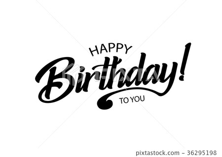 Happy Birthday card. Beautiful greeting banner 36295198