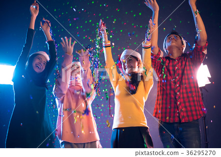 Group of Asian people celebrating New year party 36295270