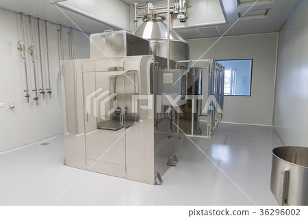 Photo production, clean room with stainless steel 36296002