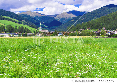 view of Dobbiaco, little town in the Puster Valley view of Dobbiaco, little town in the Puster Valley 36296779