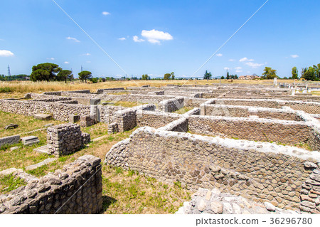 View of the archaeological site of Lucus Feroniae View of the archaeological site of Lucus Feroniae 36296780