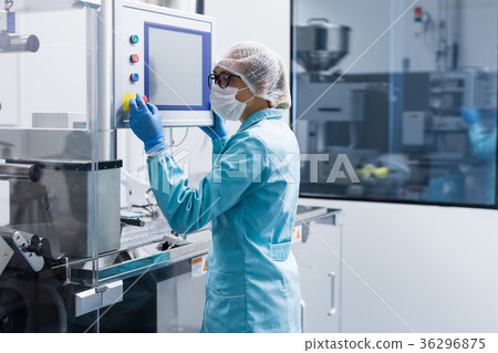 scientist conducting an audit of the company 36296875