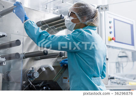scientist conducting an audit of the company 36296876