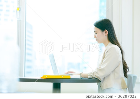 女性辦公室工作者OL企業圖像辦公室夫人 36297022