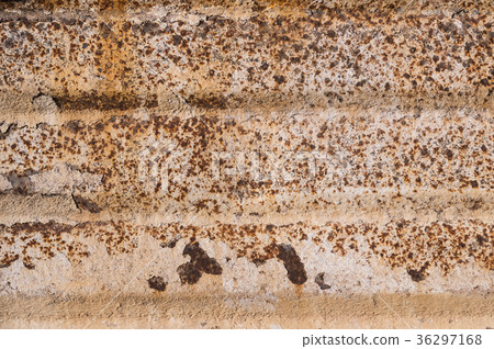 Background of rusty metal with irradiated paint 36297168
