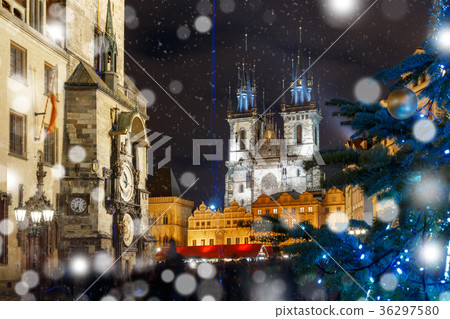 Cristmas Old Town square in Prague, Czech Republic 36297580