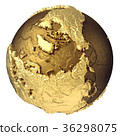 Gold Globe North Pole. 36298075