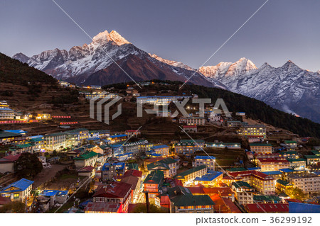 Namche Bazaar, Everest trek, Himalaya, Nepal Namche Bazaar, Everest trek, Himalaya, Nepal 36299192