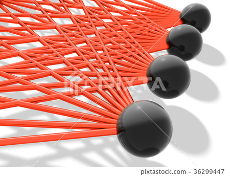 Artificial neural network, output layer 3d 36299447