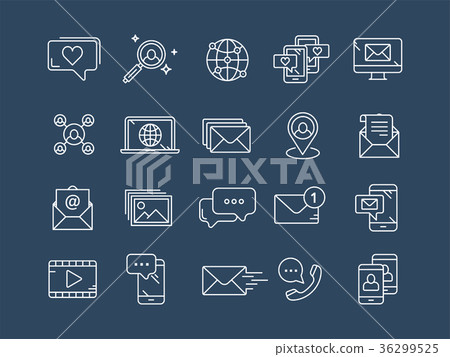 Communication. Social media. Online chatting 36299525
