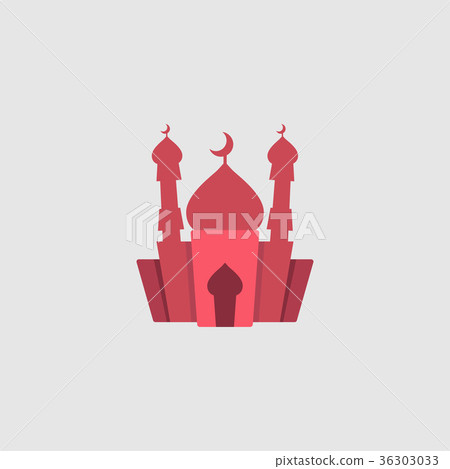 Muslim mosque isolated vector 36303033
